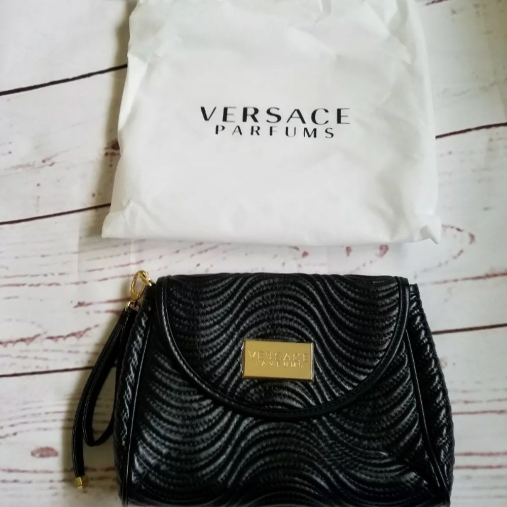 Versace Clutch Wristlet Pouch With Dust bag NWT - Picture 4 of 5